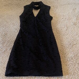 B Darlin Black Lace Mini Dress